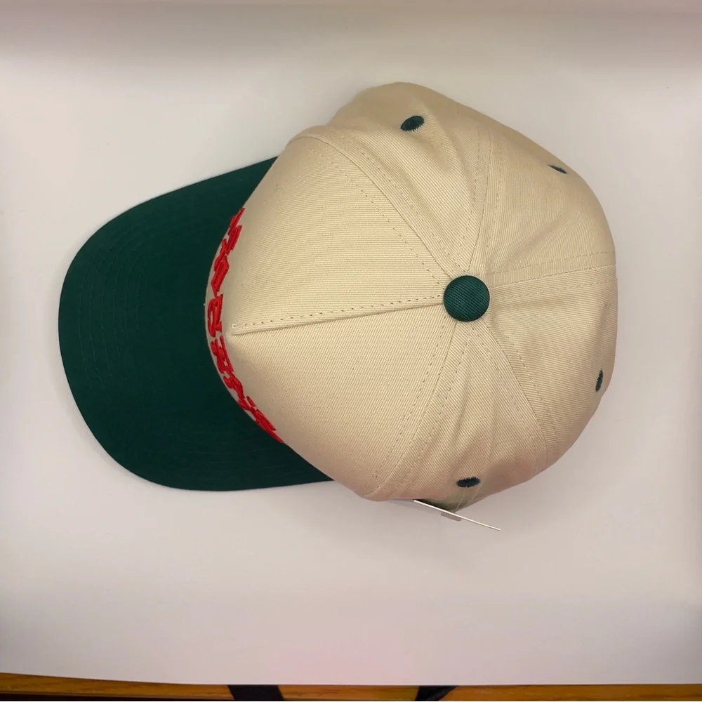 C.C Santa’s Favorite Trucker Hat • Cream/Green Christmas Classic! 🎄 - Picture 4 of 6